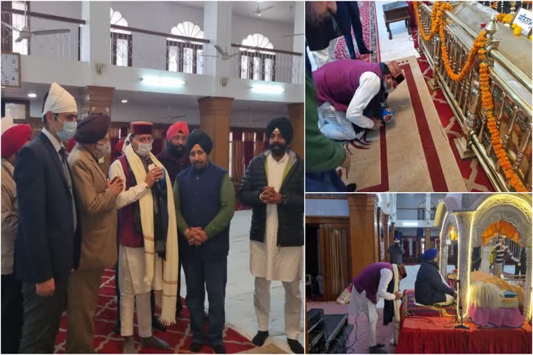 cm-dhami-reached-gurdwara-on-the-occasion-of-guru-gobind-singhs-prakash-parv