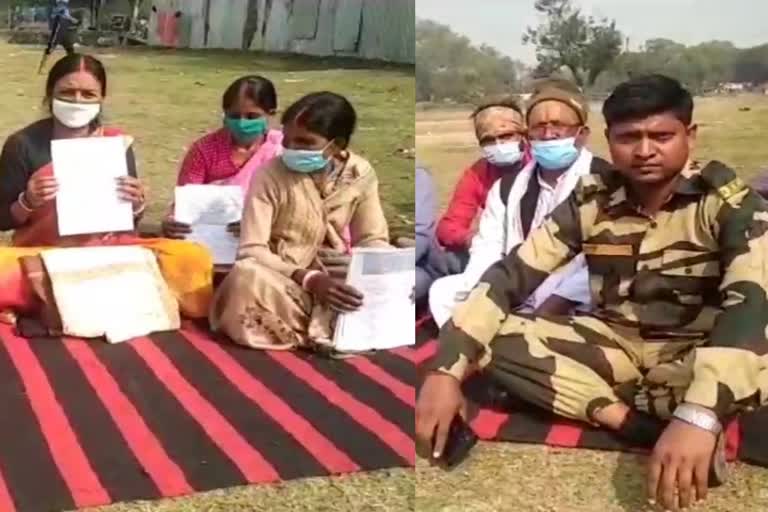 BSF jawan Appealed to police regarding land occupying by criminals in Bokaro