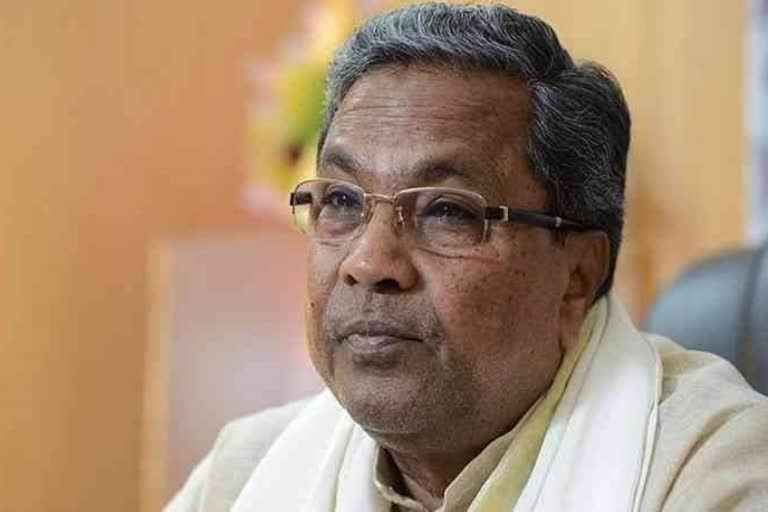 Opposition leader Siddaramaiah