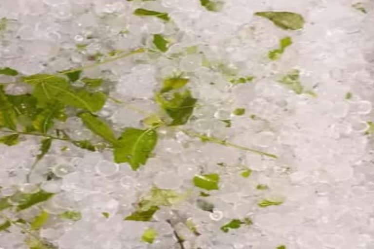 hailstorm with rain in balrampur