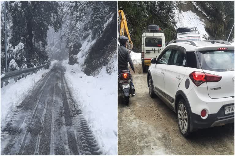 snowfall in Gangotri