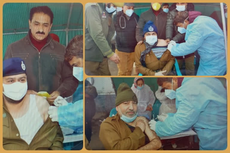 Budgam Police kick starts booster dose vaccination drive at dpl budgam