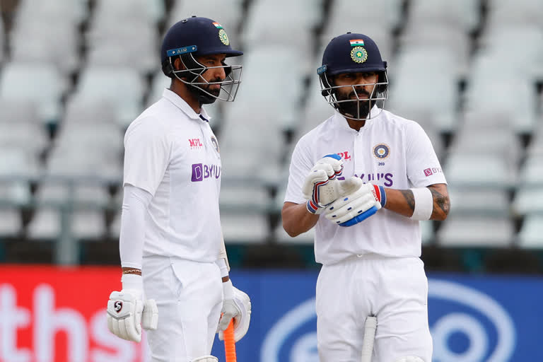 India vs South Africa lunch, Virat Kohli, Cheteshwar Pujara, India scorecard, India score