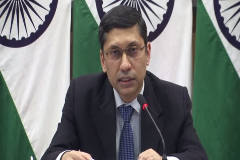 MEA spokesperson Arindam Bagchi said on Tuesday in a statement- "We are in touch with the company operating the ship and have been informed that out of the 11 crew members onboard the ship, seven are from India."