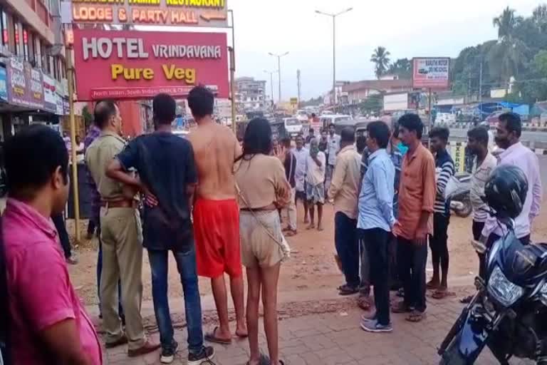 ಅಮಲು ಪದಾರ್ಥ ಸೇವಿಸಿ ರಸ್ತೆ ಮಧ್ಯೆ​ ರಂಪಾಟ