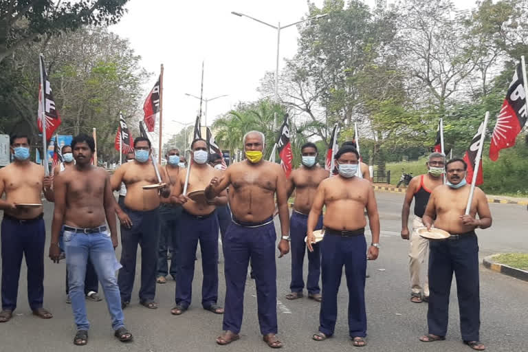 lpf caders protest at salem steel plant