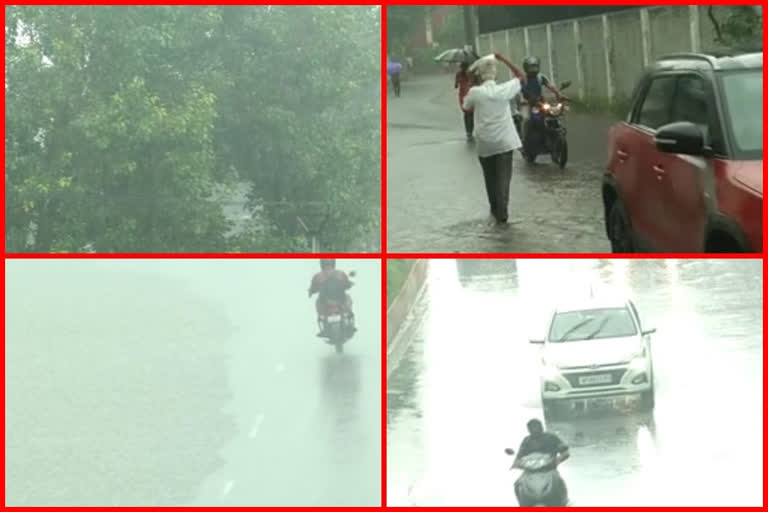 rain in vijayawada and water stucked in some parts of city