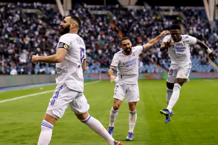 Real Madrid beat barcelona 3-2 and reach to Supercopa final