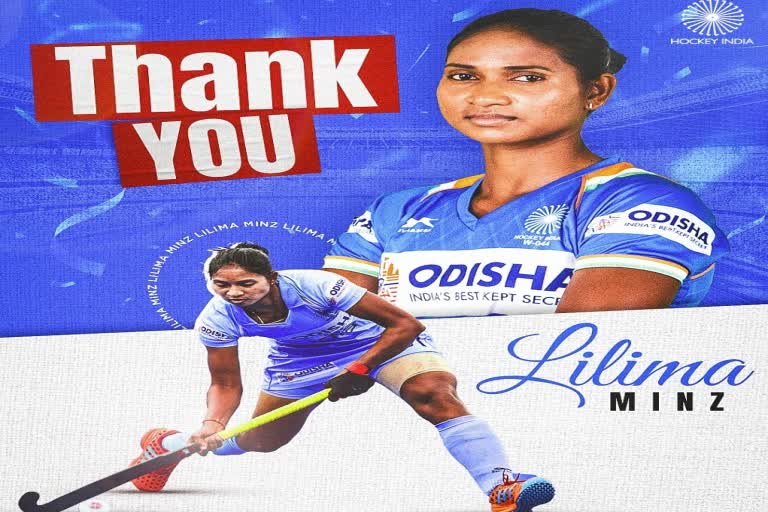 Hockey India midfielder Lilima Minz announced her retirement