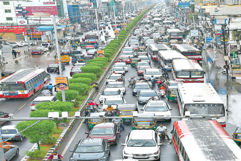 traffic in vijayawada