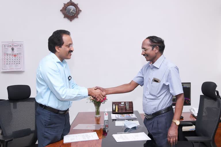 S. Somanath who officially took over the charge as head of ISRO