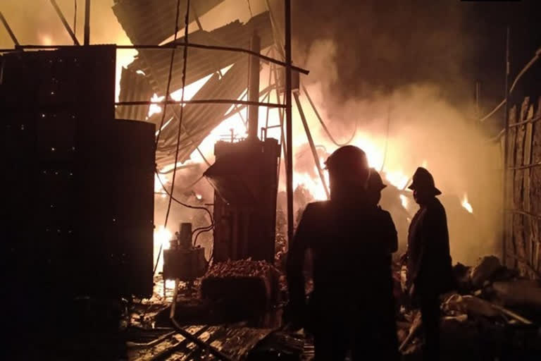 Fire breaks out at shoe factory in Delhi's Narela