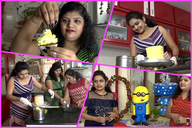vishakapatnam sisters makes variety cakes