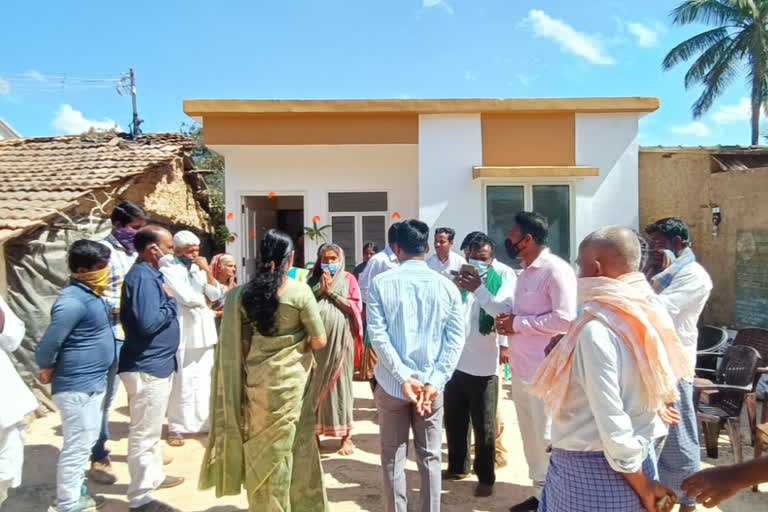 CM Basavaraj Bommai gifts Elderly Woman a house on Makara Sankranti