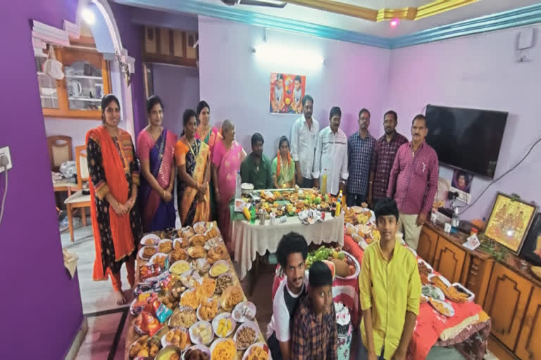 365 food items prepared for new nephew in narasapuram