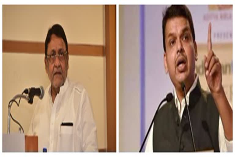 nawab malik and devendra fadnavis