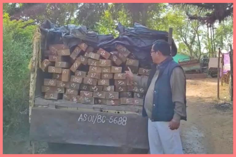 Illegal timber seized at Karbi Anglong