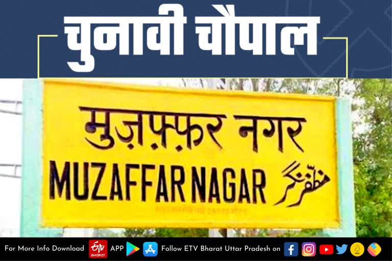 Chunavi Chaupal  Muzaffarnagar latest news  etv bharat up news  मुजफ्फरनगर की जनता  विकास कार्य को लेकर आक्रोश  ताज योगी के सिर  People angry with BJP MLA  angry with BJP MLA in Muzaffarnagar  still vote for BJP  मुजफ्फरनगर सदर विधानसभा  आगामी विधानसभा चुनाव  कौशल राज्य मंत्री कपिल देव अग्रवाल  मुख्यमंत्री योगी आदित्यनाथ ट  योगी-मोदी के नाम पर मतदान  UP Assembly Election 2022  Uttar Pradesh Assembly Election 2022  UP Election 2022 Prediction  UP Election Results 2022  UP Election 2022 Opinion Poll  UP 2022 Election Campaign highlights  UP Election 2022 live  Akhilesh Yadav vs Yogi Adityanath  up chunav 2022  UP Election 2022  up election news in hindi  up election 2022 district wise  UP Election 2022 Public Opinion  यूपी चुनाव न्यूज  यूपी विधानसभा चुनाव 2022  उत्तर प्रदेश विधानसभा चुनाव