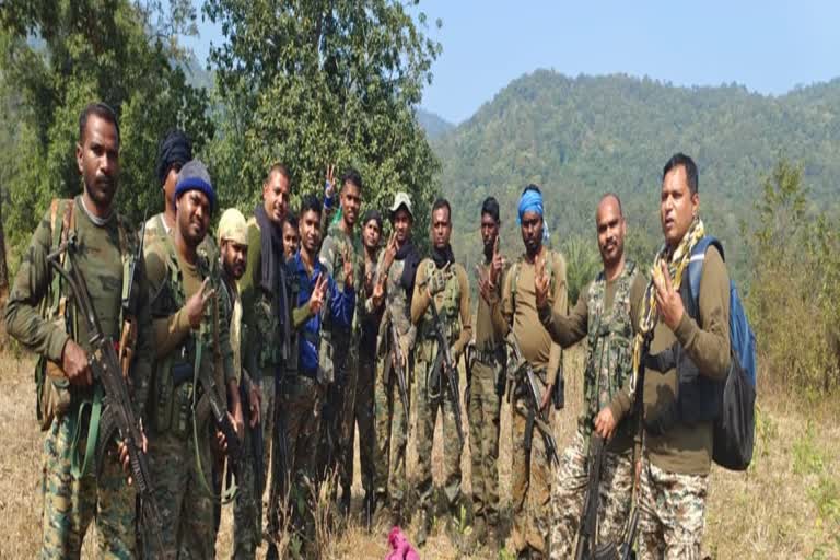 Encounter between DRG jawan and Naxalites in Sukma