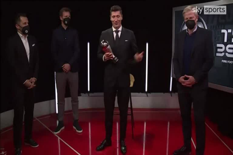 Bayern striker Lewandowski awarded Best FIFA Men's Player of Year 2021