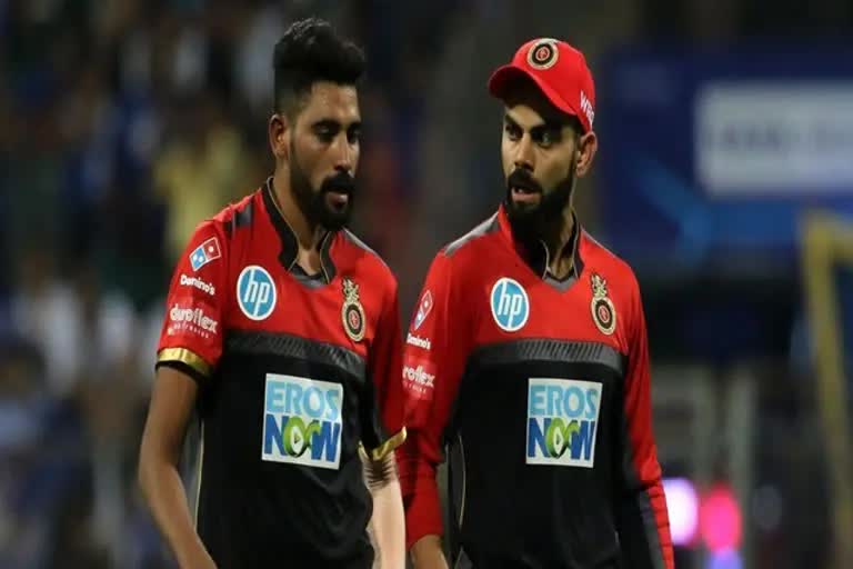 Siraj posts heartfelt note for Kohli