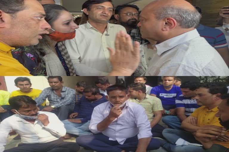 Surat AAP Coax Mahesh Sawani : આપ કાર્યકર્તાઓના સવાણીના કાર્યાલય બહાર ધરણા