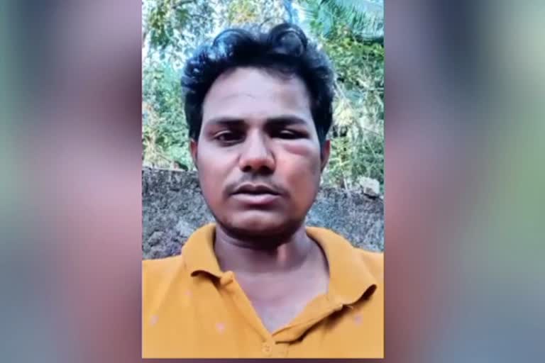 Allegations of Police assaulting a young man in sullia