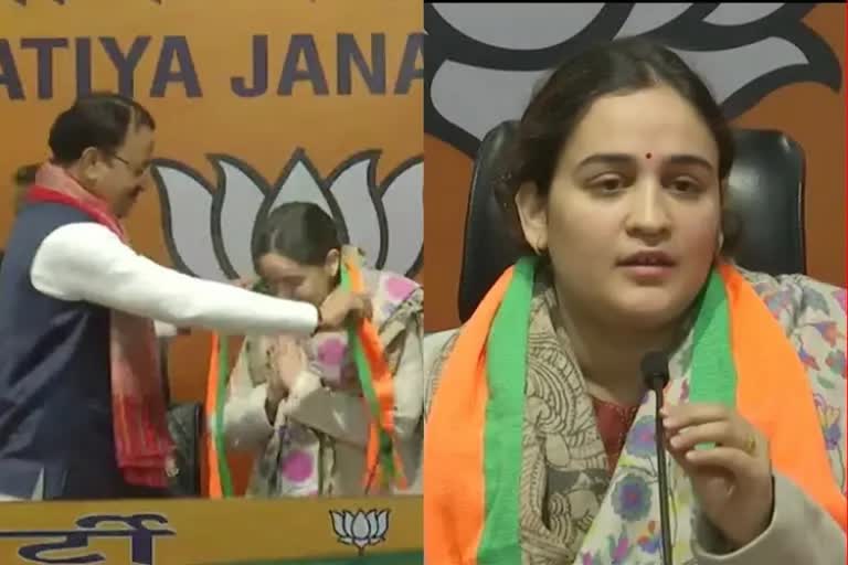 aparna yadav daughter in law of mulayam singh yadav joins bjp