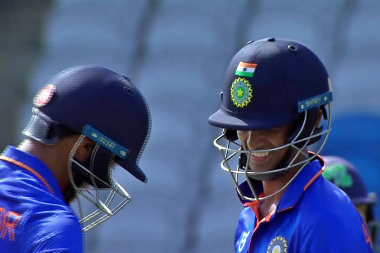 Under 19 World Cup, India thrash Ireland by 174 runs, Under 19 World Cup news, India vs Ireland, India vs Ireland match, India won against Ireland, IND qualify for Super League quarterfinals, ಅಂಡರ್​ 19 ವಿಶ್ವಕಪ್, ಭಾರತಕ್ಕೆ ಐರ್ಲೆಂಡ್ ವಿರುದ್ಧ 174 ರನ್‌ಗಳ ಭರ್ಜರಿ ಗೆಲುವು, ಅಂಡರ್ 19 ವಿಶ್ವಕಪ್ ಸುದ್ದಿ, ಭಾರತ ವಿರುದ್ಧ ಐರ್ಲೆಂಡ್, ಭಾರತ ವಿರುದ್ಧ ಐರ್ಲೆಂಡ್ ಪಂದ್ಯ, ಐರ್ಲೆಂಡ್ ವಿರುದ್ಧ ಭಾರತಕ್ಕೆ ಜಯ, ಸೂಪರ್ ಲೀಗ್ ಕ್ವಾರ್ಟರ್ ಫೈನಲ್‌ಗೆ ಅರ್ಹತೆ ಪಡೆದ ಭಾರತ,