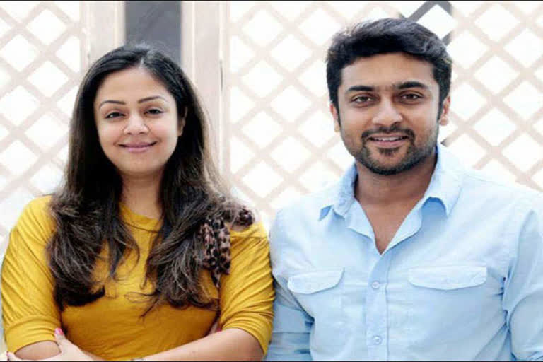 Actor Suriya and his wife Jyothika