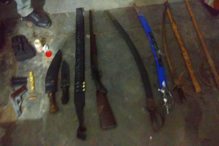 Illegal arms recovered in Kalka