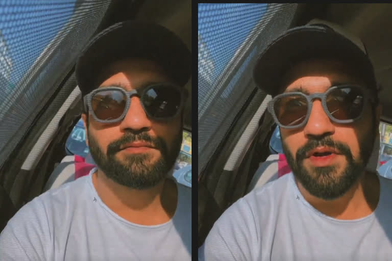 Vicky Kaushal sings a song in his car during traffic jam watch video