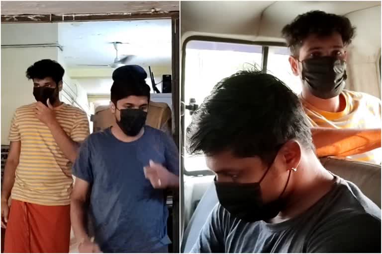 Kannur Goons arrested for beating youth  Goons arrested for beating youth at a bar in Vandoor of malappuram  മലപ്പുറം യുവാവിനെ ബാറിൽ വച്ച് മർദിച്ച സംഭവം  കണ്ണൂർ ഗുണ്ടാസംഘത്തിലെ രണ്ടുപേർ അറസ്റ്റിൽ  വണ്ടൂർ യുവാവിന് മർദനം ഗുണ്ടാസംഘം അറസ്റ്റിൽ