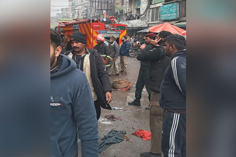 A blast near Lahore's Lohari Gate area on Thursday killed at least two persons, including one child and injured 22 others.