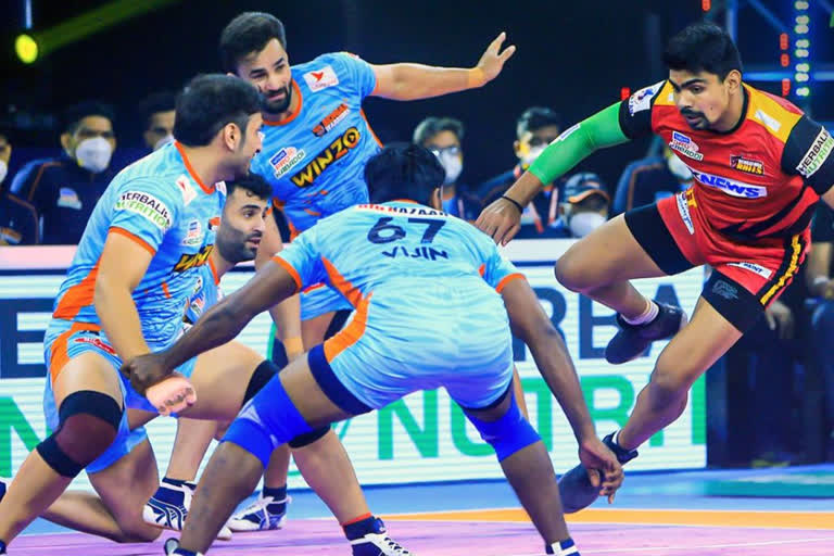 Bengal Warriors beat Bengaluru Bulls by 40-39