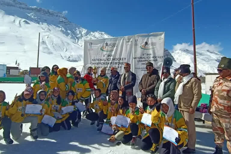 Ladakh wins the National Women's Ice Hockey Championship 2022