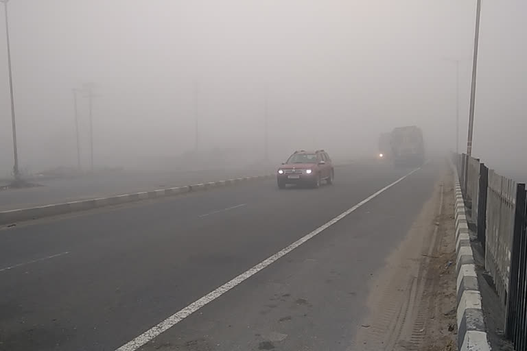 Cold dense fog in Bihar