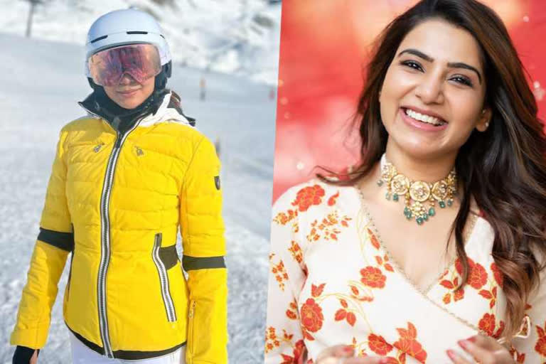 Samantha goes skiing in Switzerland