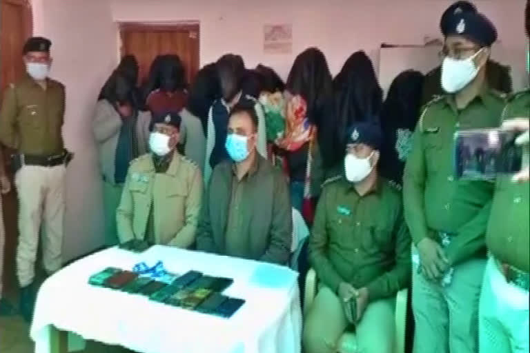 Gaya Police busted a sex racket by arresting 13 people including a hotel manager