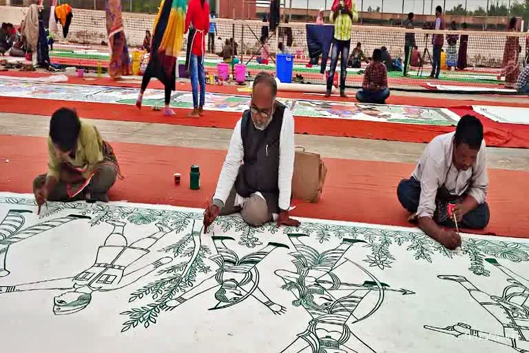 Manjusha Painting at Republic Day Parade