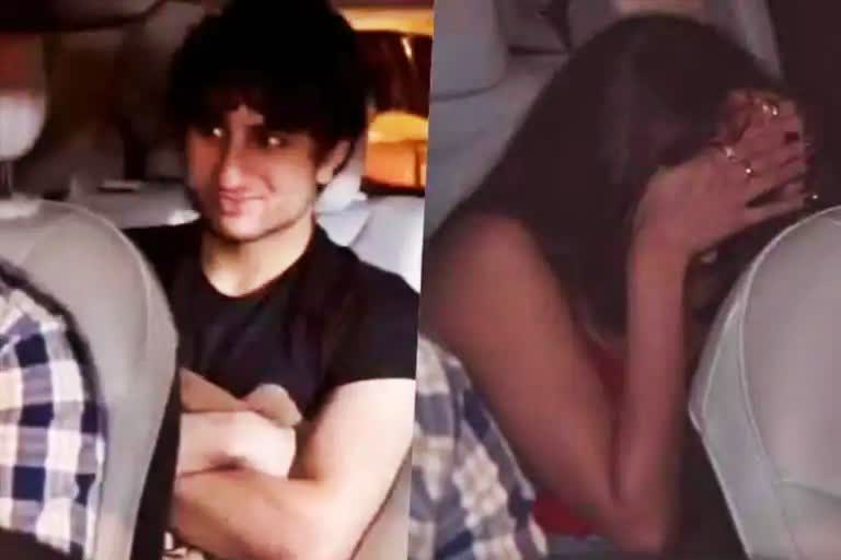 Palak Tiwari hides face on getting papped with Ibrahim Ali Khan