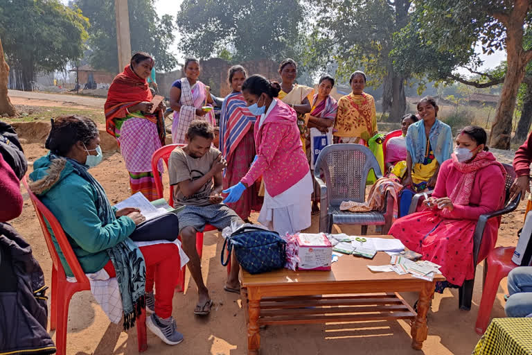 covid-19 vaccination campaign in simdega