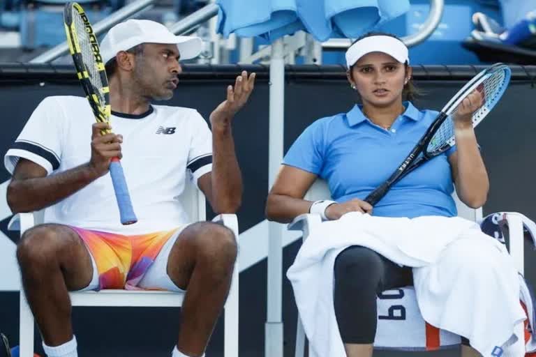 AUSTRALIAN OPEN SANIA RAM PAIR IN MIXED DOUBLES QUARTERFINALS