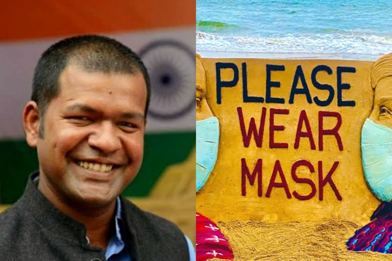 மணல் சிற்ப கலைஞர் சுதர்சன் பட்நாயக்கிற்கு கோவிட்