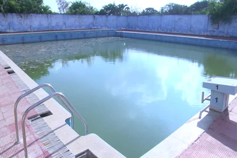 Haveri govt swimming pool has not available for public