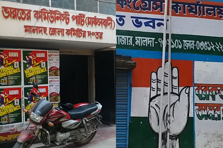 will left congress join hands for malda municipality election