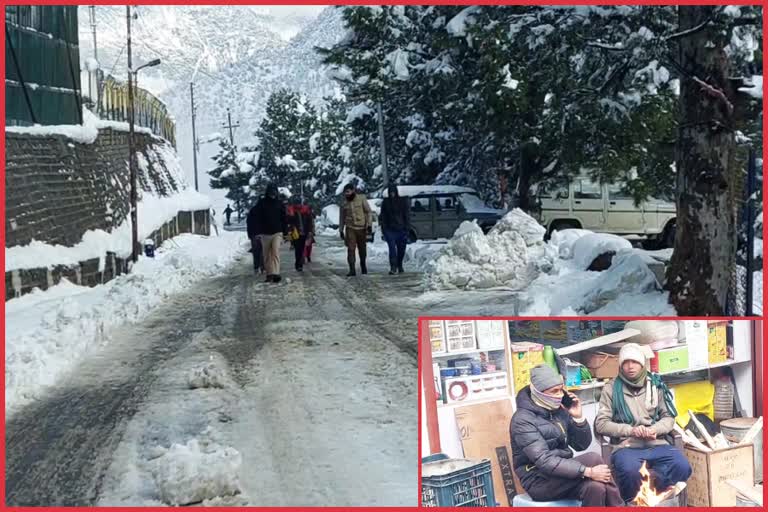 snowfall in Kinnaur