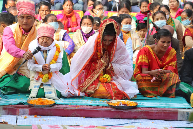 Maneswar Daimary's wedding ceremony