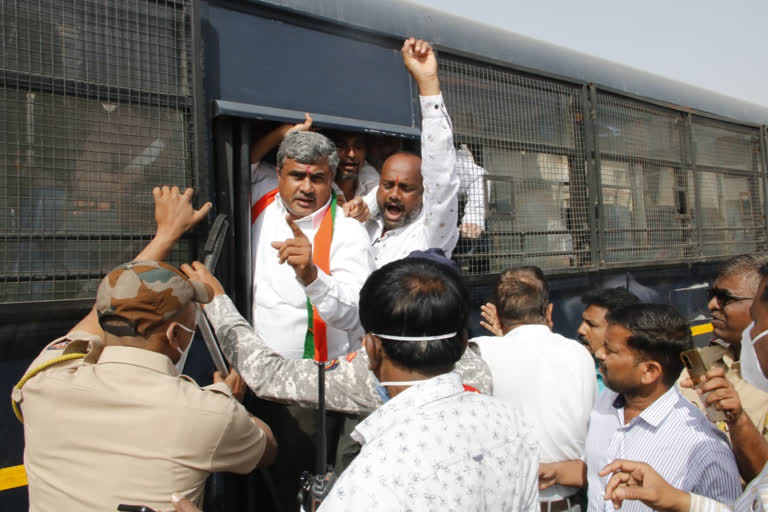 BJP workers arrest