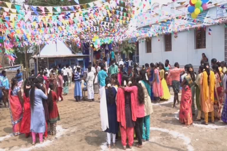 sports meet held at police under police protection at kurunchakulam